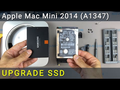 Apple Mac Mini 2014 (A1347) Upgrade and install SSD or Hard Drive replacement