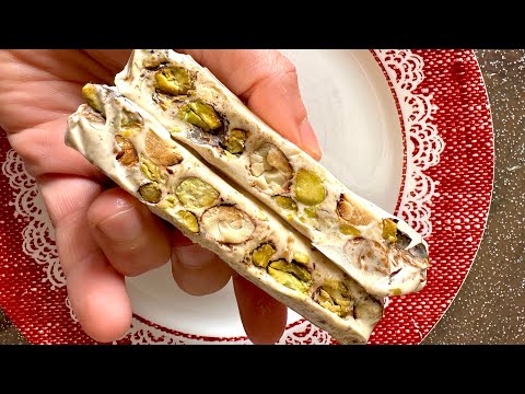 WHITE SOFT NOUGAT perfect for the Christmas holidays! Melts in your mouth! Nougat for Christmas #1