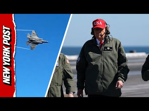 Trump Watches Navy F/A-18 Break the Sound Barrier