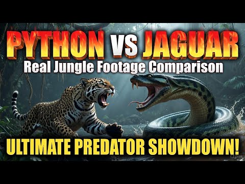 Python vs Jaguar — Real Jungle Footage Comparison | Deadliest Predator Clash