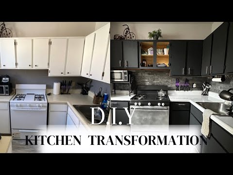 DIY KITCHEN MAKEOVER | APARTMENT FRIENDLY RENOVATION | OUT WITH THE OLD IN WITH THE NEW