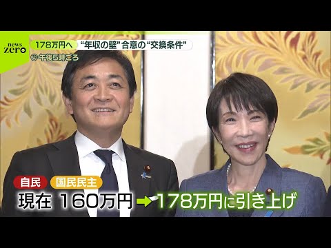 【「年収の壁」178万円に引き上げで合意】自民、国民の主張受け入れた形…高市首相の思惑は？