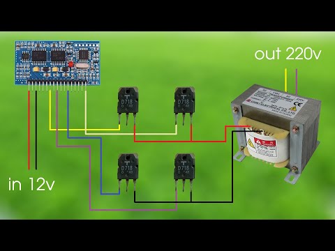 DIY Powerful Ultra Inverter 12v To 220v EGS002 , D718 , Simple Circuit