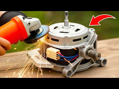 Hidden uses for washing motor! Try to reuse old washing motor + copper pipe and It will SHOCK you