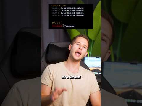 How to get max RAM speed on your PC #pcgamer #youtubeshorts