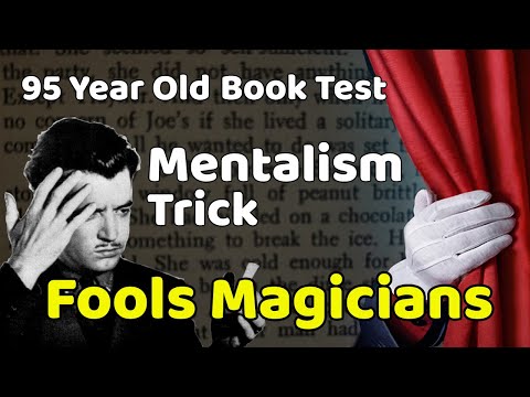 Book Test Mentalism Trick That Fools Magicians