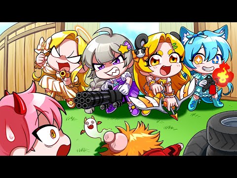 로블록스 최악의 걸그룹이 탄생했습니다 ㅋㅋㅋ 대저택과 태그매치 2탄【로블록스 라이벌】