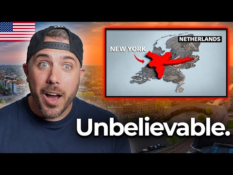 American Shocked The Netherlands is Basically One Giant City?! 🇳🇱🤯