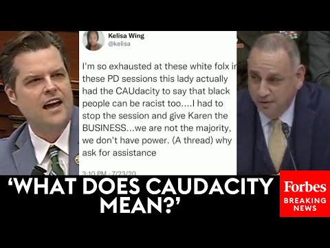 'I Would Like To Go Back To The Racist Person Who Works For You': Matt Gaetz Obliterates Witness