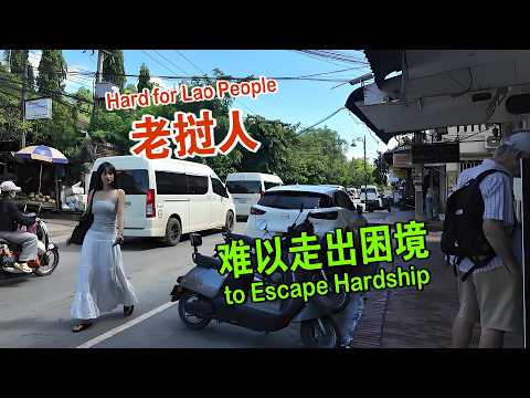 I Explore Laos with a Japanese Student, Hard for Lao People to Go Abroad