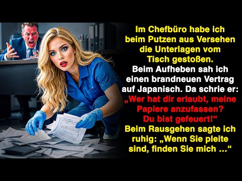 Der Chef schrie mich an und feuerte mich. Doch ich wusste, wie ich die Dokumente nutze!