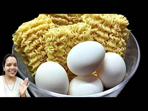 अंडा मैगी बनाने का इतना आसान नया तरीका देख आप कहेंगे पहले क्यों नहीं पता था | Anda maggi recipe 