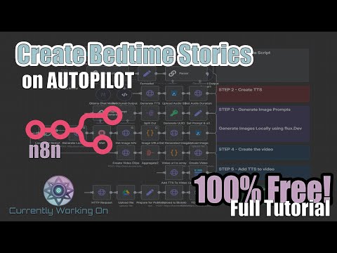 How to Create Bedtime Stories with n8n | ComfyUI | Blotato  | 100% Free AI Automation Tutorial