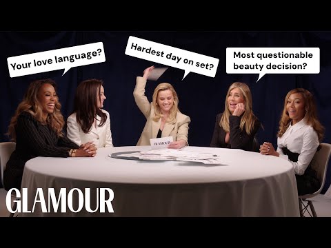 'The Morning Show' Cast Answer WAY Too Many Questions | Glamour