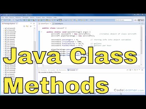 Java Programming Tutorial - 07 - Adding a Method to a Class