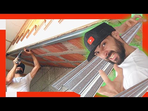🔥 Cómo Montar Techo PLADUR con Maestra Omega ✅ Debajo Rampa de ESCALERAS (instal drywall)