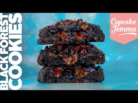 Black Forest New York Cookie Recipe | Cupcake Jemma