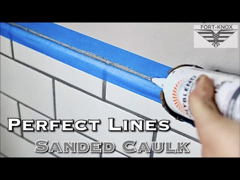 Clean Caulk and Paint lines ALWAYS!! | Using Sanded Caulk to match the Grout in your Bathroom