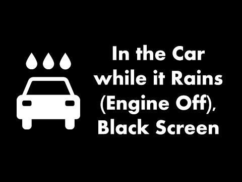 π΄ In the Car while it Rains (Engine Off), Black Screen ππ§οΈ β’ Live 24/7 β’ No mid-roll ads