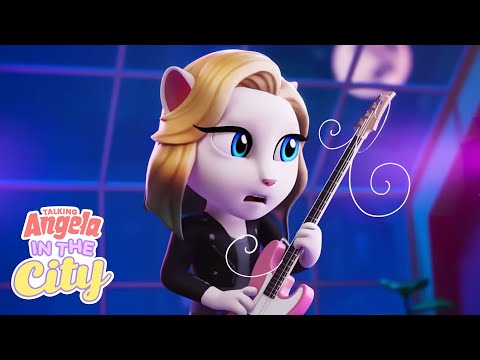 Guitar Trouble 🎸⚡ Talking Angela: In The City | Cartoons for Kids