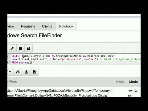 Live Incident Response with Velociraptor