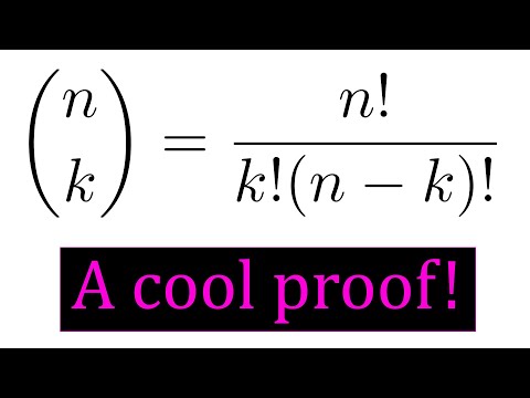 My favorite proof of the n choose k formula!