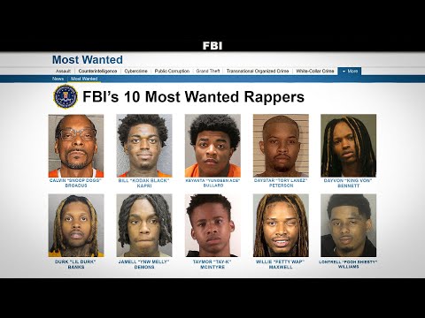 The FBI's 10 Most Wanted Rappers Explained