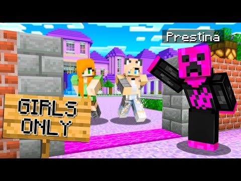 I Found a GIRLS ONLY Server in Minecraft!