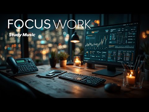 Focus Ambient Night Office | Work & Study Music | Boost Concentration & Productivity