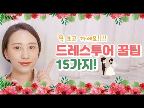 [결혼준비 #4] 드레스투어 팁 15가지! 드투 가기 전에 꼭 보세요💖