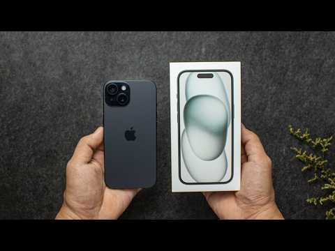 iPhone 15 Unboxing - Impressive Matte Black!