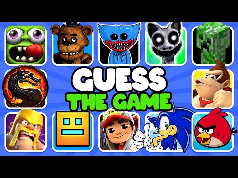 Guess The GAME By Song 🎮🎶 Poppy Playtime 💙 Fnaf 🐻 Minecraft 💚 Mario Bros 🍄 Angry Birds 🐦