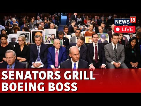 Boeing 737 Crash | US Senate On Boeing CEO | Boeing Boss Grilled | Boeing CEO Testifies Live | N18L