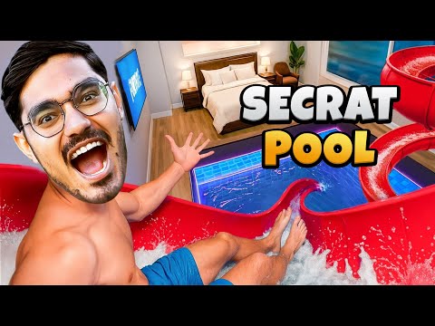 Secret Swimming Pool Challenge इस पूल को ढूँढना लगभग असंभव है Secret Room Challenge