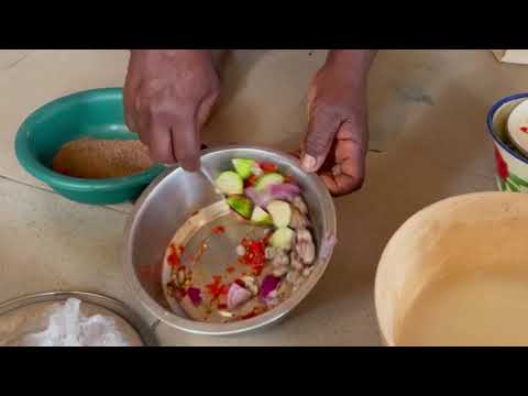 Eating Zhepwo for the first time in Abuja