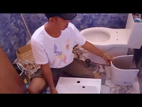 How to install hang Lavatory Sink.