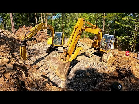 Hammering Into a Hill Side for a Basement