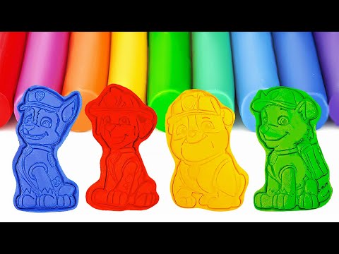 Playing with Hero Pup Clay & Candy Bowls | Colors | Preschool Toddler Fun Video 🍭🎨