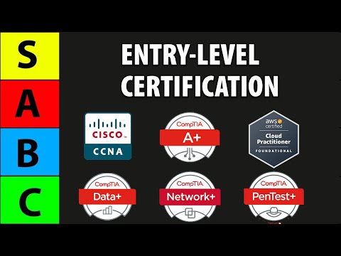 10 BEST Entry-Level Tech Certifications ($100k/yr+)