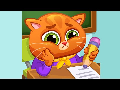 Суровый КОТИК БУБУ и ПЕСИК ДУДУ школа №1. Первый урок. Мультик ИГРА про котят на Хвостик ТВ