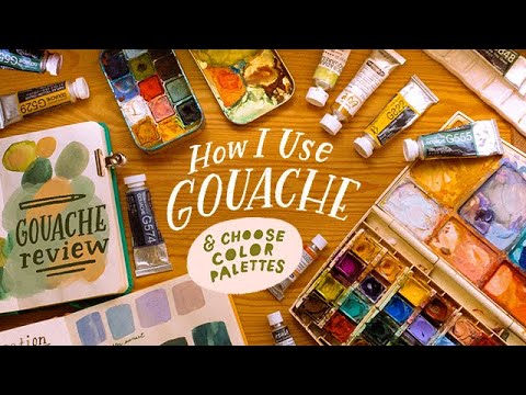 How I Use My Gouache ✸ gouache review & tips and tricks