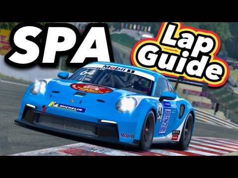 GUIDE - Porsche 911 GT3 CUP (992) LAP @ Spa Francorchamps (iRacing VR)