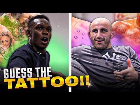 Israel Adesanya & Alexander Volkanovski Guess UFC Fighter Tattoos