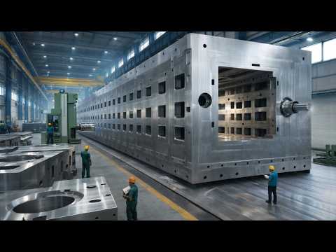 Insane Giant Heavy-Duty Lathe Process You’ve Never Seen. CNC Machining and Heavy Production