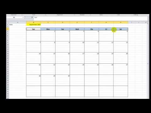 Excel VBA Tips n Tricks #16 Make a Calendar in Excel VBA