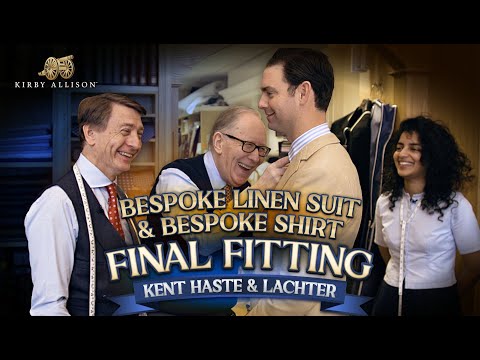 Bespoke Linen Masterpiece: My New Suit from Kent Haste & Lachter | Final Fitting | Kirby Allison