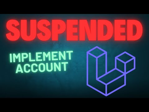 Laravel User Account Suspension