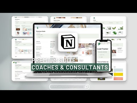 Notion All-in-One System for Coaches & Consultants - 2 min Demo of My Premium Suite Notion Templates