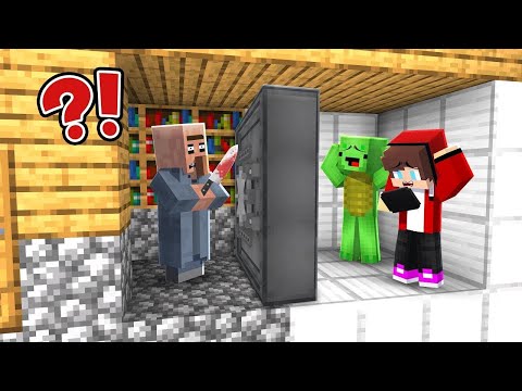 Evil residents have turned on Mikey and Maizen and now they want to kill them in Minecraft!