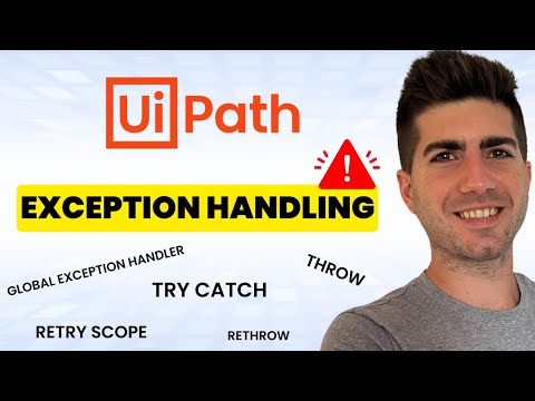 UiPath Exception Handling (Try Catch, Retry Scope, Throw, Rethrow and Global Exception Handler)